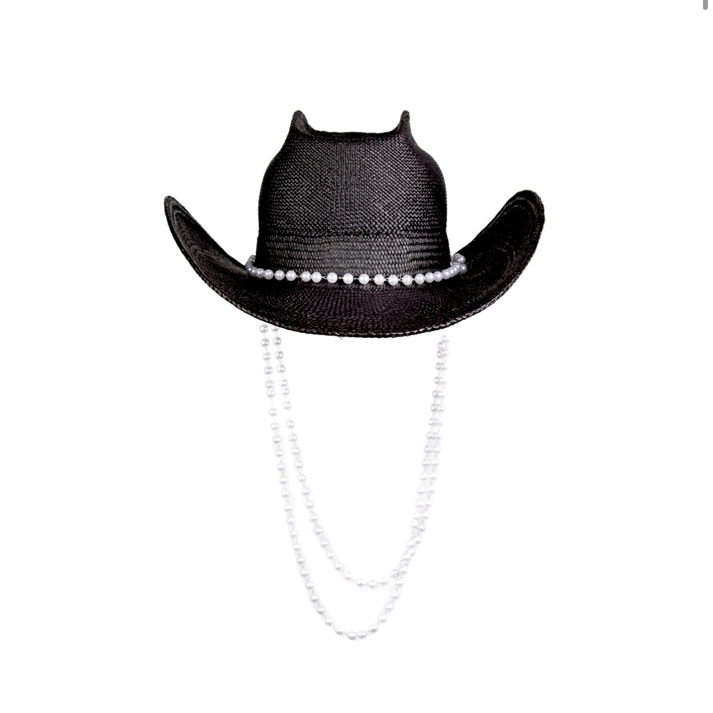 GLADYS TAMEZ MILLINERY LANA Pearl Hat M Brand New 100% Panama Straw SOLD OUT!!!